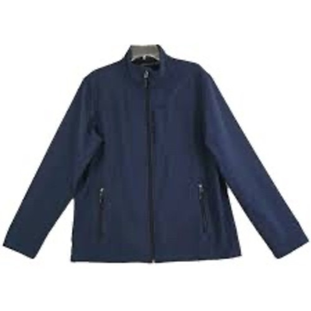 Swiss Tech Mens Navy Blue Full Zip Softshell Jacket Size 3XL